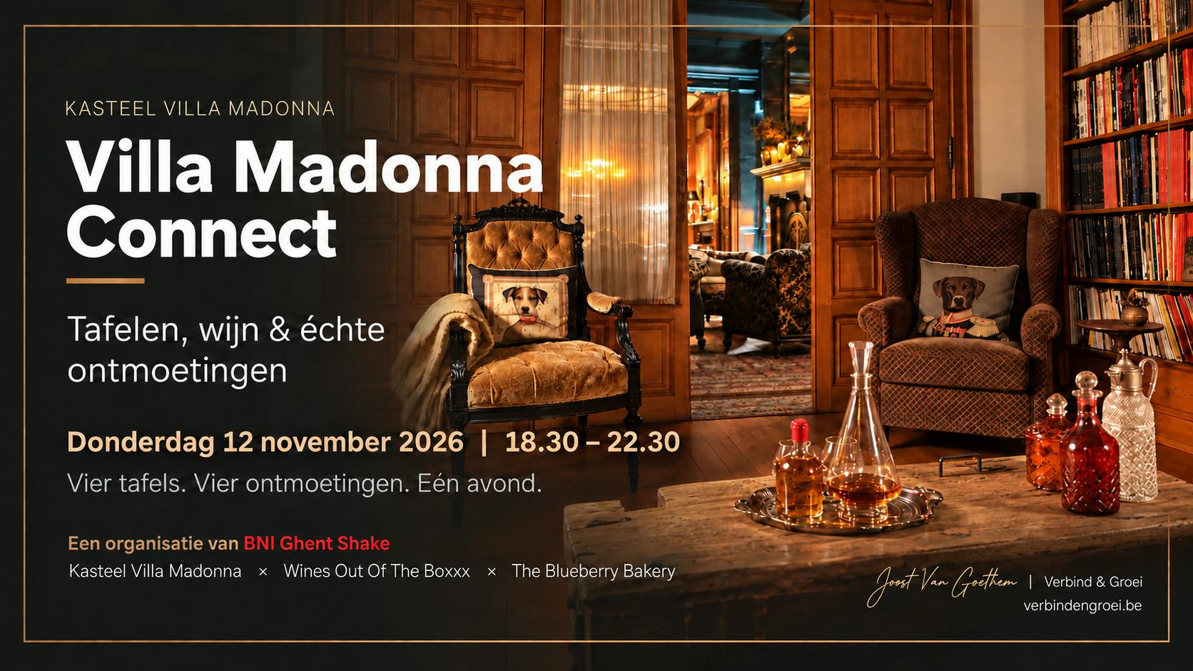 Villa Madonna Connect – Tafelen, wijn & échte ontmoetingen
