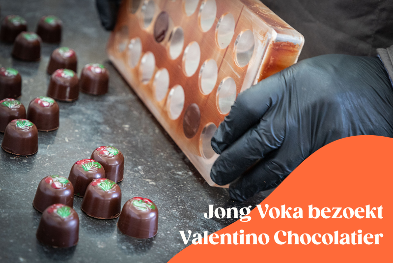 Jong Voka bedrijfsbezoek bij Valentino Chocolates