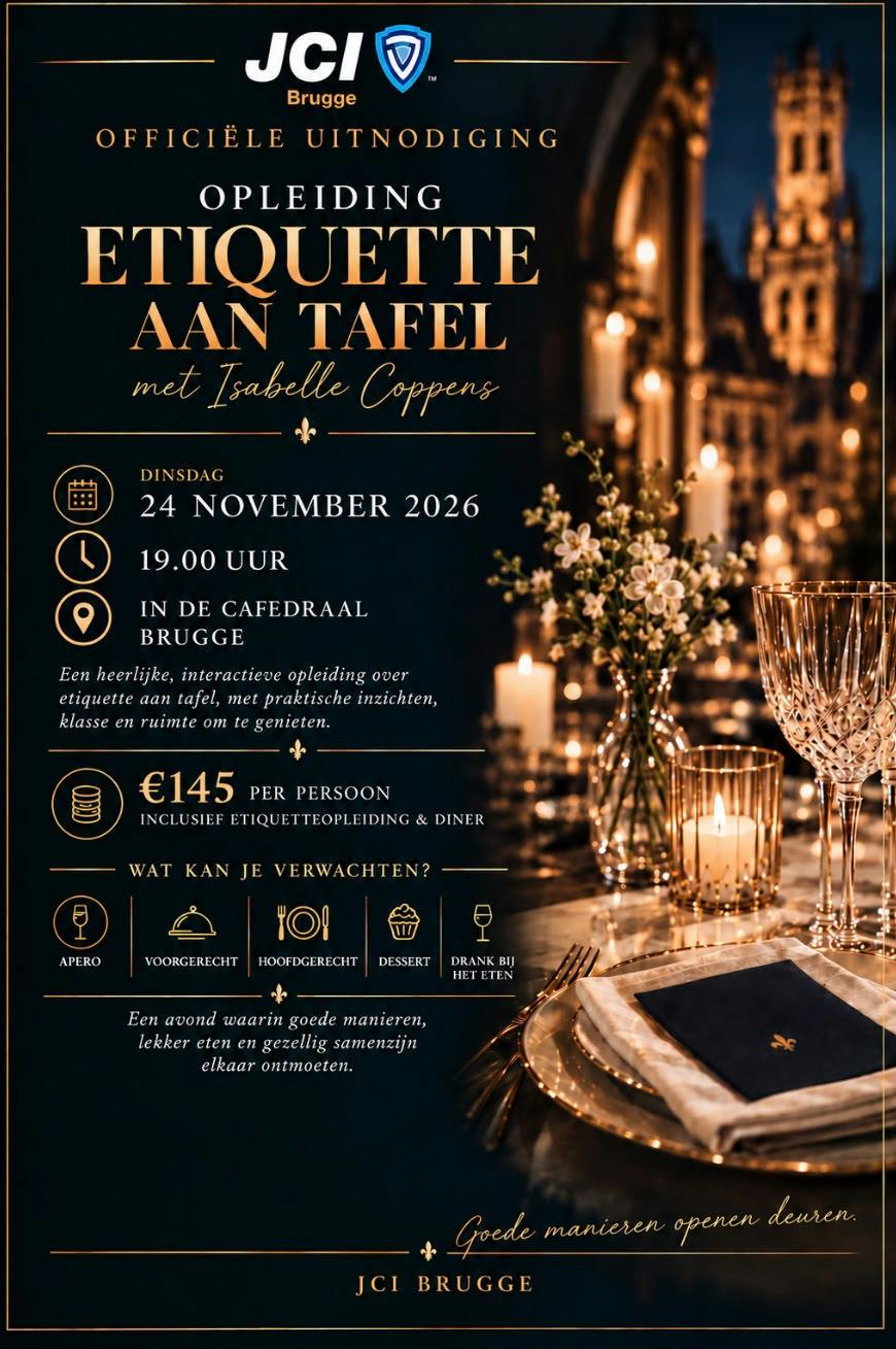 Opleiding etiquette aan tafel met Isabelle Coppens
