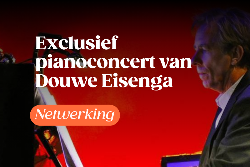 Exclusief pianoconcert van Douwe Eisenga